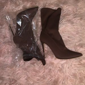 Brown booties